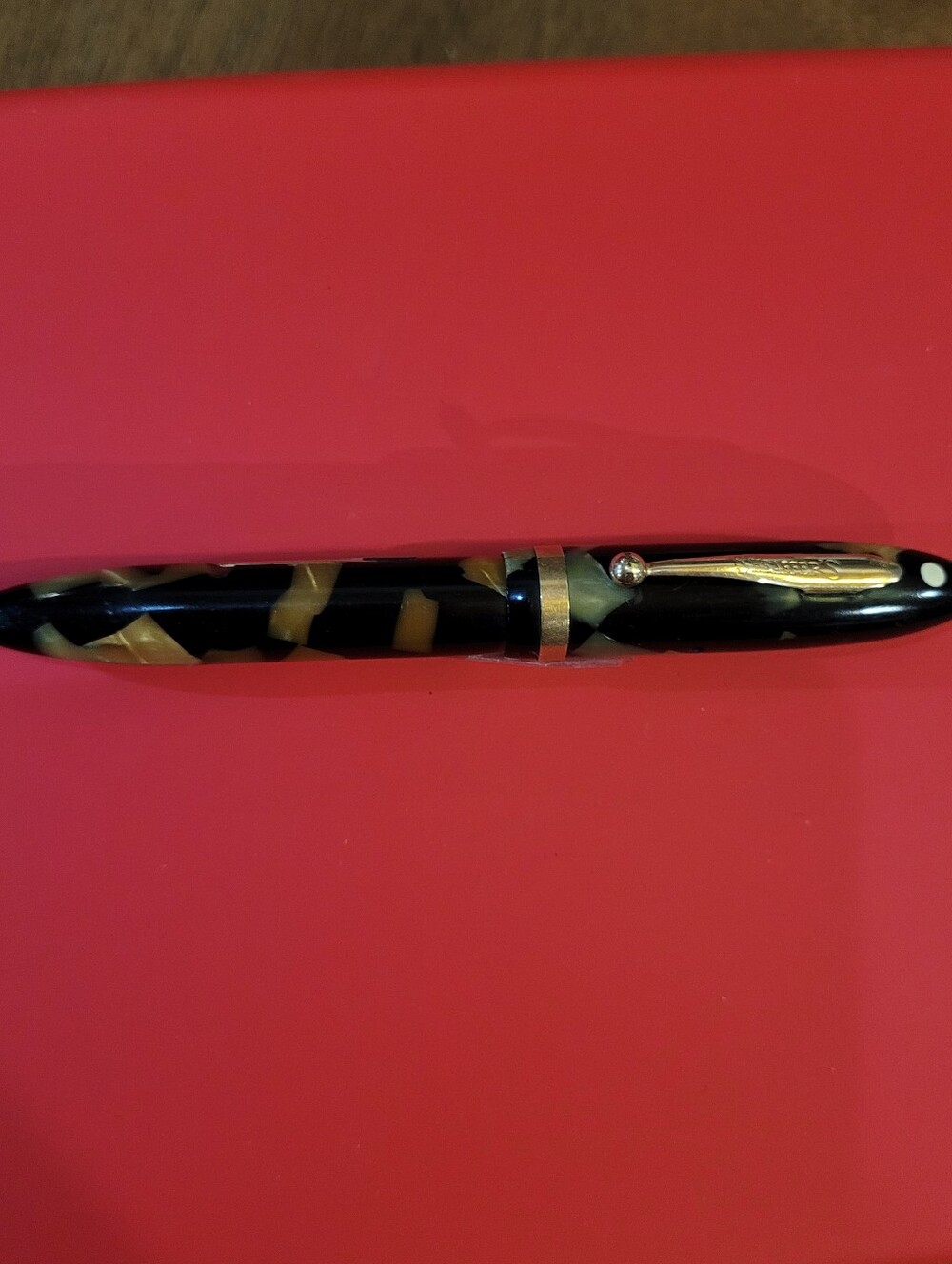 Vintage Sheaffer White Dot Balance Fountain Pen Marble Swirl Cira 1935 - Picture 7 of 8